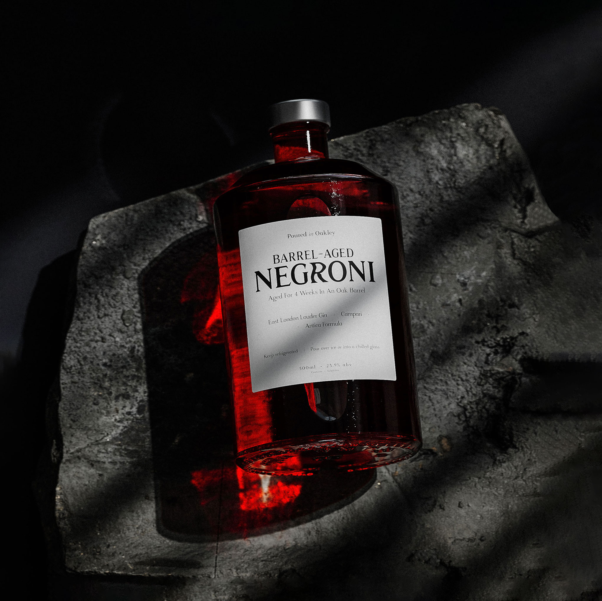 Barrel-Aged Negroni – Poured in Oakley